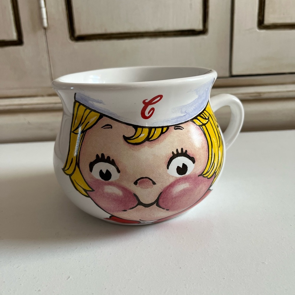 Vintage 1998 Campbell Soup Large Ceramic Stoneware Mug Bowl collectible